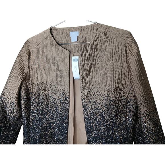 New with Tags Chico's Travelers (Size 1/8-10) Sequin Sparkle Open Jacket - Picture 5 of 14